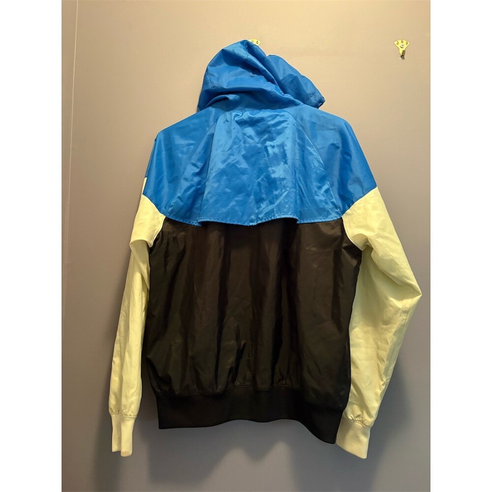 Nike Windrunner Windbreaker Jacket Mens Size S Blue Black Cream Hooded - Picture 7 of 12